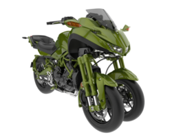 motocicleta isolada em fundo transparente. renderização 3D - ilustração png