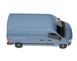 Cargo van isolated on transparent background. 3d rendering - illustration png