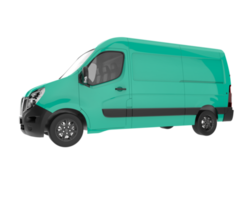 Cargo van isolated on transparent background. 3d rendering - illustration png