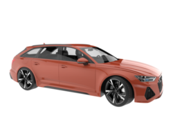 carro moderno isolado em fundo transparente. renderização 3D - ilustração png