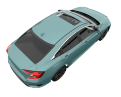 Modern car isolated on transparent background. 3d rendering - illustration png