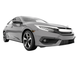 Modern car isolated on transparent background. 3d rendering - illustration png