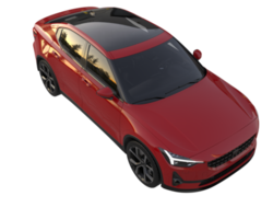 Modern car isolated on transparent background. 3d rendering - illustration png