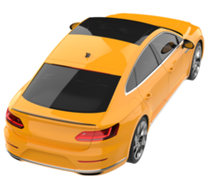 Modern car isolated on transparent background. 3d rendering - illustration png