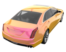 Modern car isolated on transparent background. 3d rendering - illustration png