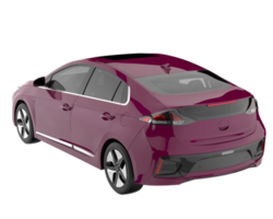 Modern car isolated on transparent background. 3d rendering - illustration png