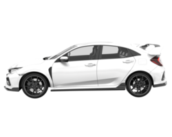 Modern car isolated on transparent background. 3d rendering - illustration png