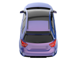 voiture moderne isolée sur fond transparent. rendu 3d - illustration png