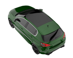 carro moderno isolado em fundo transparente. renderização 3D - ilustração png