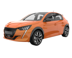 Modern car isolated on transparent background. 3d rendering - illustration png