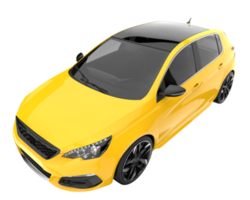 modern auto geïsoleerd Aan transparant achtergrond. 3d renderen - illustratie png