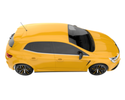 Modern car isolated on transparent background. 3d rendering - illustration png