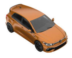 Modern car isolated on transparent background. 3d rendering - illustration png