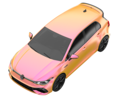 Modern car isolated on transparent background. 3d rendering - illustration png