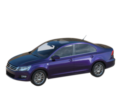 Modern car isolated on transparent background. 3d rendering - illustration png