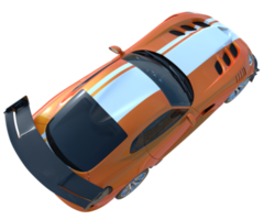 voiture de muscle isolée sur fond transparent. rendu 3d - illustration png