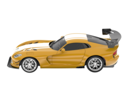 Muscle car isolated on transparent background. 3d rendering - illustration png