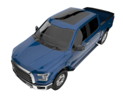 Pickup truck isolated on transparent background. 3d rendering - illustration png