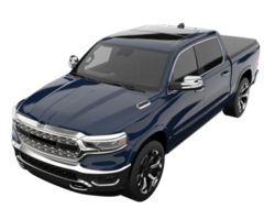 Pickup truck isolated on transparent background. 3d rendering - illustration png