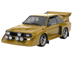 voiture de course isolée sur fond transparent. rendu 3d - illustration png