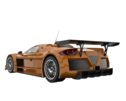 Race car isolated on transparent background. 3d rendering - illustration png