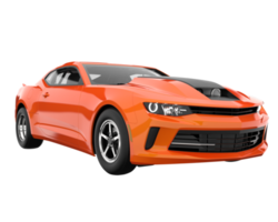 voiture de course isolée sur fond transparent. rendu 3d - illustration png