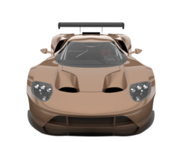 voiture de course isolée sur fond transparent. rendu 3d - illustration png