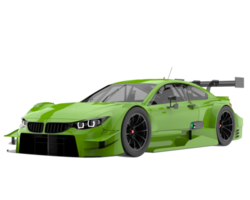 Race car isolated on transparent background. 3d rendering - illustration png