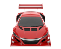 voiture de course isolée sur fond transparent. rendu 3d - illustration png