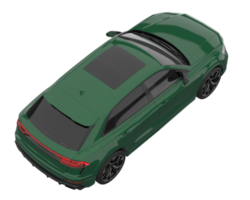 Realistic SUV isolated on transparent background. 3d rendering - illustration png