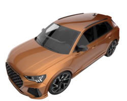 Realistic SUV isolated on transparent background. 3d rendering - illustration png