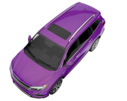 Realistic SUV isolated on transparent background. 3d rendering - illustration png