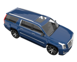 Realistic SUV isolated on transparent background. 3d rendering - illustration png