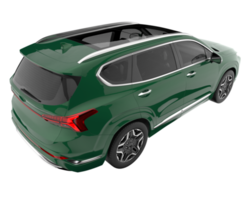 realistisk sUV isolerat på transparent bakgrund. 3d tolkning - illustration png