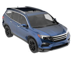 Realistic SUV isolated on transparent background. 3d rendering - illustration png