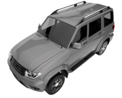 Realistic SUV isolated on transparent background. 3d rendering - illustration png