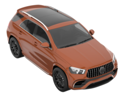 realistisk sUV isolerat på transparent bakgrund. 3d tolkning - illustration png