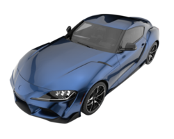 voiture de sport isolée sur fond transparent. rendu 3d - illustration png