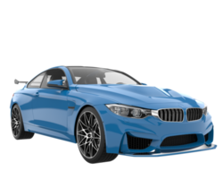 Sport car isolated on transparent background. 3d rendering - illustration png