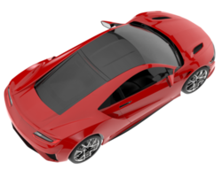 voiture de sport isolée sur fond transparent. rendu 3d - illustration png