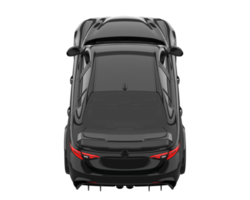 voiture de sport isolée sur fond transparent. rendu 3d - illustration png