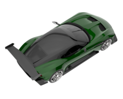 voiture de sport isolée sur fond transparent. rendu 3d - illustration png