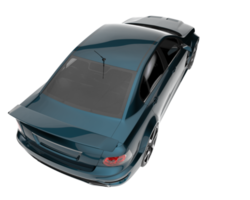 Sport car isolated on transparent background. 3d rendering - illustration png