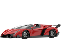 voiture de sport isolée sur fond transparent. rendu 3d - illustration png