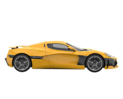 Sport car isolated on transparent background. 3d rendering - illustration png