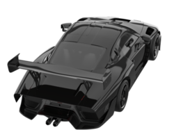 voiture de sport isolée sur fond transparent. rendu 3d - illustration png