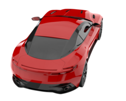 Sport car isolated on transparent background. 3d rendering - illustration png