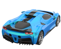 Sport car isolated on transparent background. 3d rendering - illustration png