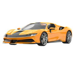 Sport car isolated on transparent background. 3d rendering - illustration png