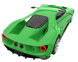 carro esporte isolado em fundo transparente. renderização 3D - ilustração png